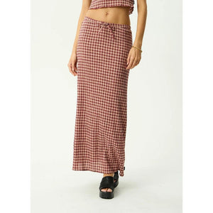 Afends Capricorn Seersucker Maxi Skirt