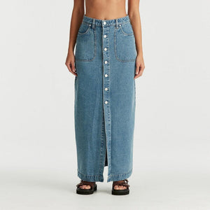 Wrangler Button Through Maxi Skirt