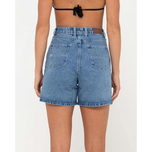 Rusty Cyprus High Waisted Denim Short