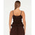 Rusty Palm Springs Shirred Cami Top