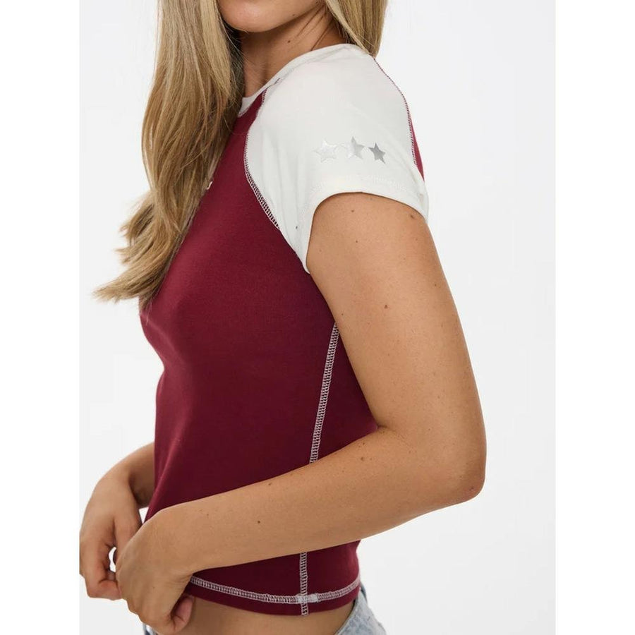 Thrills Playing For Keeps Raglan Club Tee