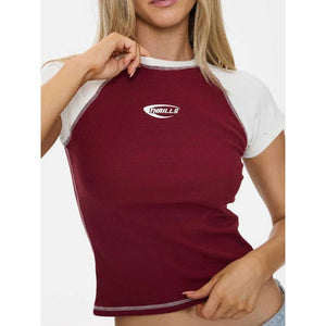 Thrills Playing For Keeps Raglan Club Tee