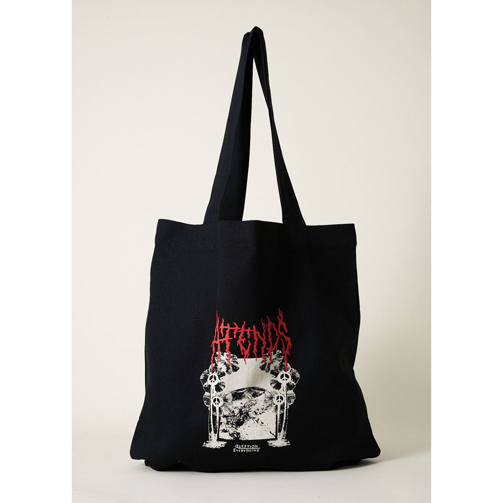 Afends Earthling Hemp Tote Bag Love Iguana