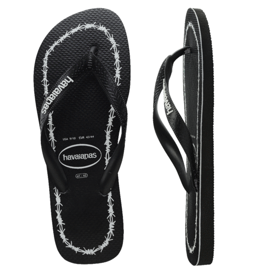 Havaianas Top Print Goodvibez Thongs - Black/White