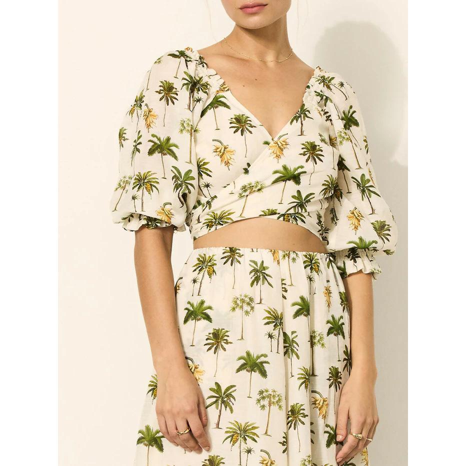 Kivari Solana Tie Front Crop Top