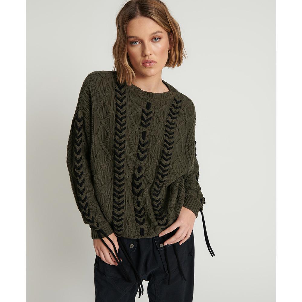 One Teaspoon Threaded Cable Sweater