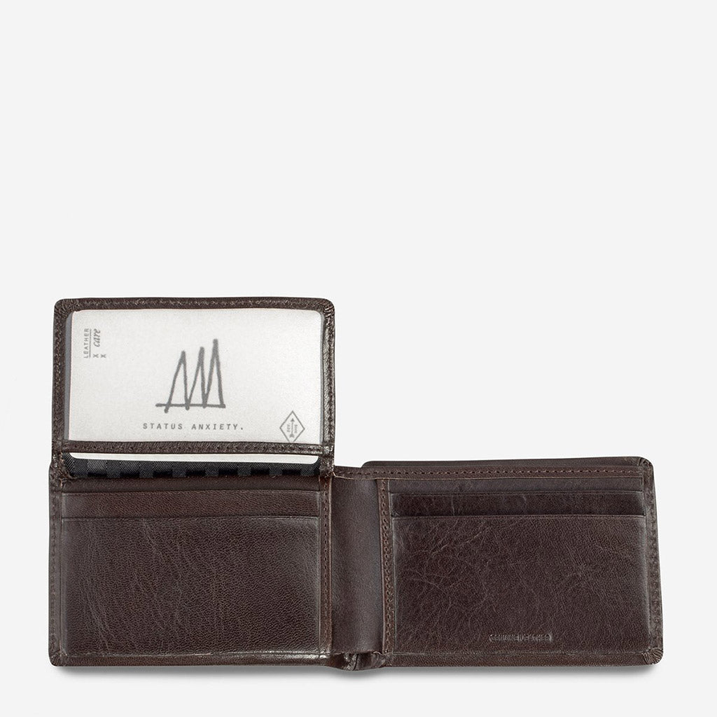 Status Anxiety Jonah Wallet - Chocolate