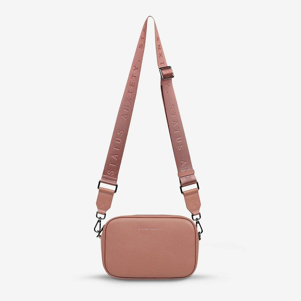 Status Anxiety Plunder Bag With Webbed Strap - Dusty Rose