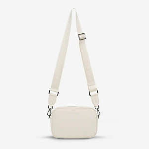 Status Anxiety Plunder Bag With Webbed Strap - Chalk