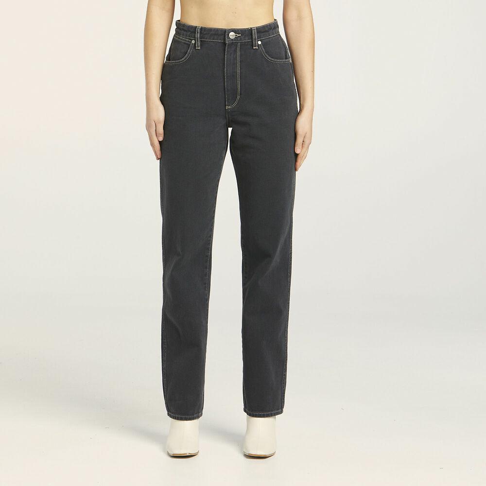 Wrangler Claudia Hi Straight Jean - Holler Black