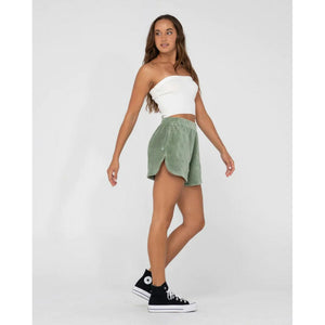 Rusty Bronte High Waisted Cord Short